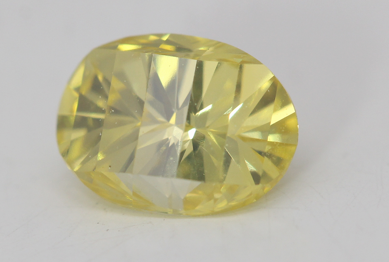 Oval Millennial Sunrise Yellow Irradiated Loose Diamond