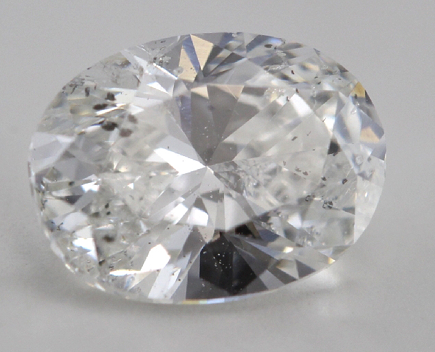 Oval Cut Loose Diamond (0.7 Ct, G, I1) K.M. Drilling 