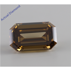 Emerald Cut Loose Diamond (2.24 Ct, Natural Fancy Dark Yellowish Brown, VS2) GIA Certified