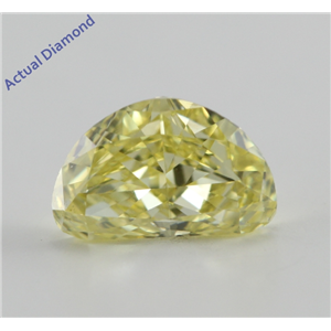 Half Moon Cut Loose Diamond (1.01 Ct, Natural Fancy Intense Yellow, SI1) GIA Certified