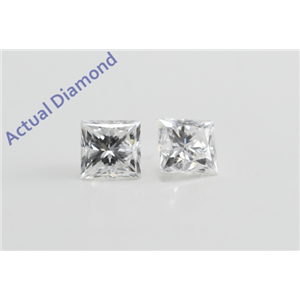 A Pair of Princess Cut Loose Diamonds (0.94 ct Ct, F Color, SI1 Clarity)