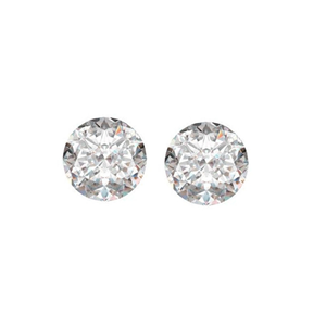 A Pair of Round Cut Loose Diamonds (0.95 Ct, D-E Color, VS1 Clarity) GIA Certified
