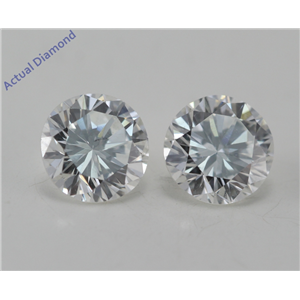 A Pair of Round Cut Loose Diamonds (1.06 Ct, G Color, SI1 Clarity) GIA Certified
