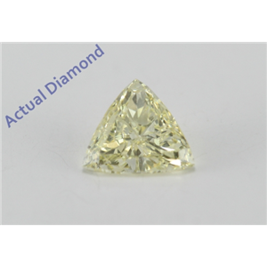 Triangle Cut Loose Diamond (0.38 Ct, Natural Fancy Yellow Color, SI2 Clarity) GIA Certified