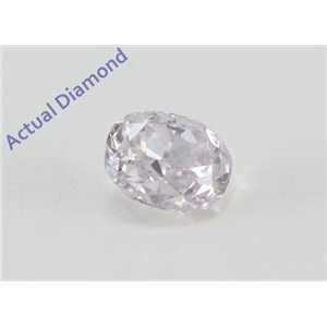 Oval Cut Loose Diamond (0.32 Ct, Pink Color, SI1 Clarity) IGI Certified