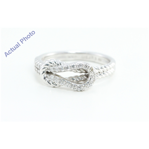 Love Knot Classic Diamond Set Wedding Ring