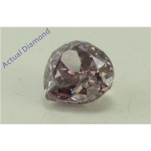 Heart Cut Loose Diamond (0.2 Ct, Natural Fancy Dark Brown-Purple Color, Si1 Clarity) Gia Certified