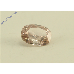 Cushion Cut Loose Diamond (0.19 Ct, Natural Fancy Brown Pink Color, SI3 Clarity) GIA Certified