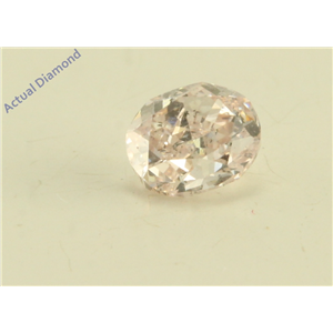 Oval Cut Loose Diamond (0.26 Ct, Natural Fancy Light Pink Color, SI2 Clarity) GIA Certified