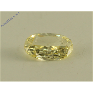 Oval Cut Loose Diamond (0.34 Ct, Natural Fancy Yellow Color, SI2 Clarity) GIA Certified