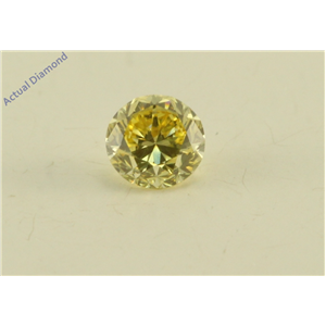 Round Cut Loose Diamond (0.18 Ct, Natural Fancy Intense Yellow Color, VS1 Clarity) GIA Certified
