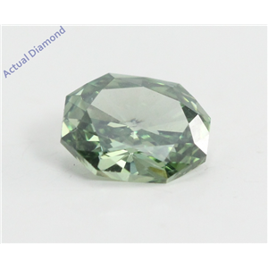 Radiant Cut Loose Diamond (0.72 Ct, Fancy Green(Irradiated) Color, VVS2 Clarity) IGL Certified
