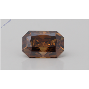 Radiant Cut Loose Diamond (1.11 Ct,Natural Fancy Dark Orangy Brown Color,Si1 Clarity) Gia Certified