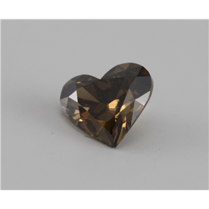 Heart Cut Loose Diamond (0.52 Ct, Natural Deep Orange Cognac, VVS)