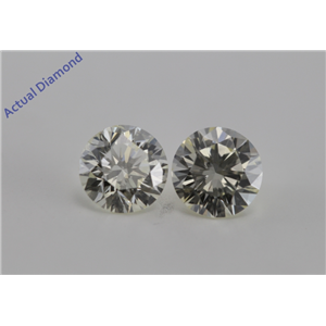 A Pair of Round Cut Loose Diamonds (1.41 Ct, L ,VS2-SI1)