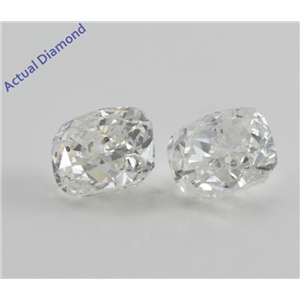 A Pair of Cushion Cut Loose Diamonds (3.26 Ct, G-H ,I1)  