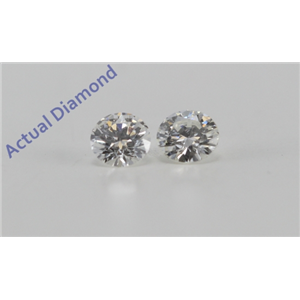 A Pair of Round Cut Loose Diamonds (0.14 Ct, G Color, VS1-VS2 Clarity)