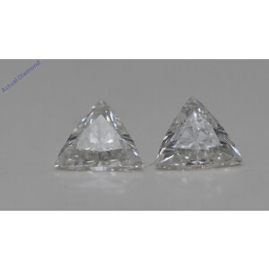 A Pair Of Triangle Cut Loose Diamonds (0.7 Ct,I Color,Si1 Clarity)