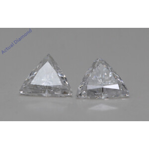 A Pair Of Triangle Cut Loose Diamonds (1.46 Ct,F Color,Si1 Clarity)