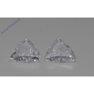 A Pair Of Triangle Cut Loose Diamonds (1.29 Ct,D Color,Vs2-Si1 Clarity)