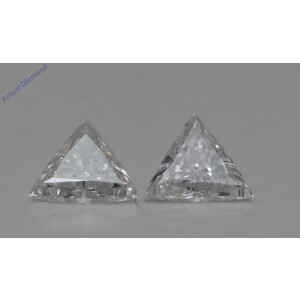 A Pair Of Triangle Cut Loose Diamonds (0.72 Ct,G Color,Vs2-Si1 Clarity)