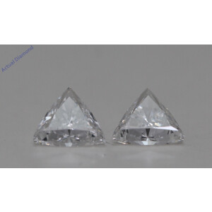 A Pair Of Triangle Cut Loose Diamonds (0.75 Ct,F Color,Vs2-Si1 Clarity)