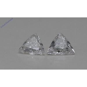 A Pair Of Triangle Cut Loose Diamonds (0.73 Ct,G Color,Si1 Clarity)