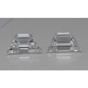 A Pair Of Trapezoid Step Cut Cut Natural Mined Loose Diamonds (1.05 Ct,E Color,Vs1-Vs2 Clarity)