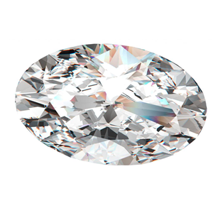 Oval Cut Loose Diamond (1.02 Ct, I Color ,I1 Clarity)  