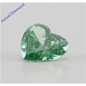 Heart Cut Loose Diamond (1.18 Ct, Forest Green(Color Irradiated) ,SI3)  