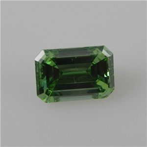 Emerald Cut Loose Diamond (1.4 Ct, Olive Green(Color Irradiated) ,VS2(Clarity Enhanced))  