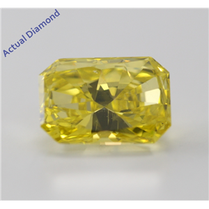 Radiant Cut Loose Diamond (2 Ct, Canary Yellow(Color Irradiated), SI1(Clarity Enhanced))