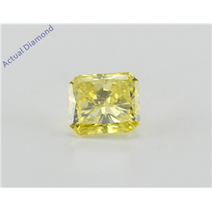 Radiant Cut Loose Diamond (0.82 Ct, Canary Yellow(Irradiated), ) Color, VS2 Clarity) IGL Certified