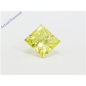 Princess Loose Diamond (1.01 Ct, Fancy Canary(Irradiated) Color, Vs1(clarity Enhanced) Clarity) IGL Certified