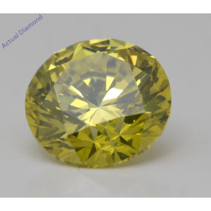 Round Natural Mined Loose Diamond (1.75 Ct Fancy Intense Yellow(Irradiated) Vs2(Enhanced) Clarity) Igl