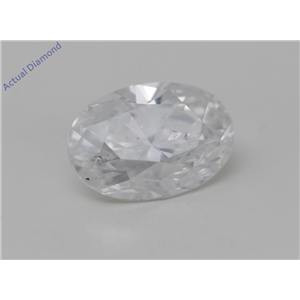 Oval Cut Loose Diamond (0.81 Ct, D Color, I1 Clarity) GIA Certified