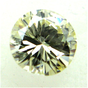 Round Cut Loose Diamond (0.74 Ct, FANCY YELLOW Color ,VS Clarity)  