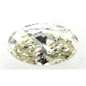 Oval Cut Loose Diamond (0.42 Ct, NATURAL FANCY YELLOW Color ,VS2 Clarity)  