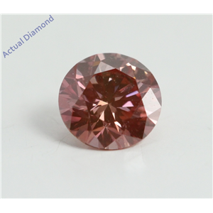 Round Cut Loose Diamond (1.02 Ct, Fancy Pinkish Purple(HPHT Color Treated) Color, SI1 Clarity) IGL Certified