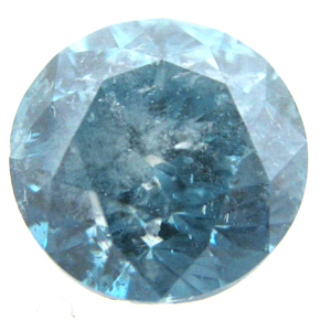 Round Cut Loose Diamond (3.07 Ct, LIGHT BLUE(COLOR IRRADIATED) Color ,I2 Clarity)  