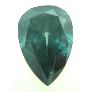 Pear Cut Loose Diamond (1.66 Ct, GREEN(COLOR IRRADIATED)  Color ,I1 Clarity)  