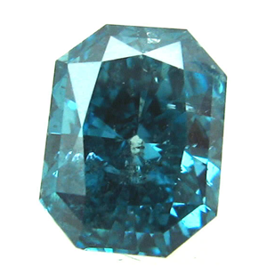 Princess Cut Loose Diamond (2.2 Ct, BLUE(COLOR IRRADIATED) Color ,I2 Clarity)  