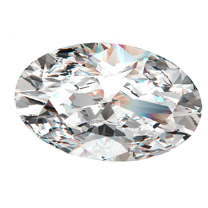 Oval Cut Loose Diamond (0.37 Ct, I ,VVS2)  