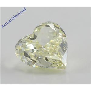 Heart Cut Loose Diamond (0.79 Ct, Natural Fancy Light Yellow, VS1) GIA Certified