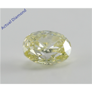 Oval Cut Loose Diamond (1.08 Ct, Natural Fancy Greenish Yellow, VS1) GIA Certified