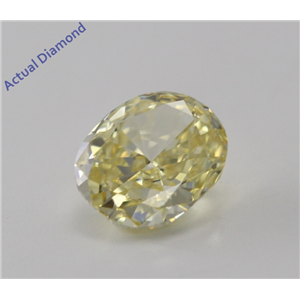 Oval Cut Loose Diamond (0.64 Ct, Natural Fancy Intense Yellow, VS1) GIA Certified