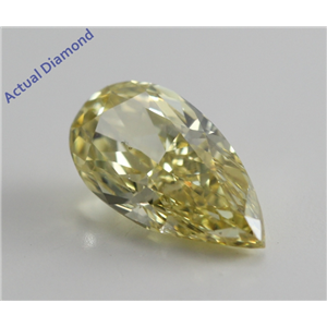 Pear Cut Loose Diamond (1.14 Ct, Natural Fancy Intense Yellow, SI2) GIA Certified