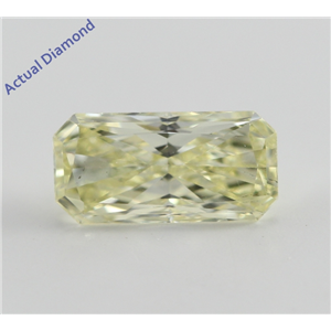 Radiant Cut Loose Diamond (0.75 Ct, Natural Fancy Light Yellow, VS2) GIA Certified