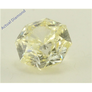 Octagonal Cut Loose Diamond (1.57 Ct, Y -Z Yellow Color, SI1 Clarity) GIA Certified