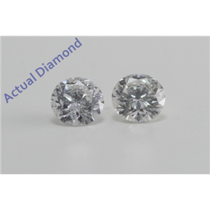 A Pair of Round Cut Loose Diamonds (1.45 ct Ct, G Color, SI2 Clarity) IGL Certified